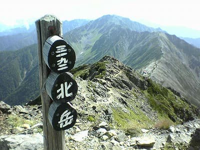 南アルプスの山旅（登山、トレッキング）、北岳