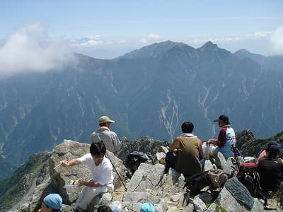 北アルプスの山旅（登山、トレッキング）、雄山