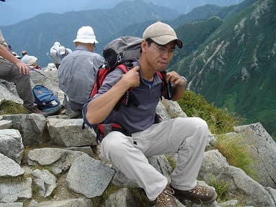 北アルプスの山旅（登山、トレッキング）、一服剱