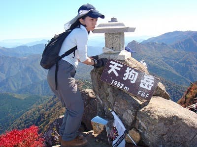 中国、四国、九州の山旅（登山、トレッキング）、石鎚山（天狗岳）