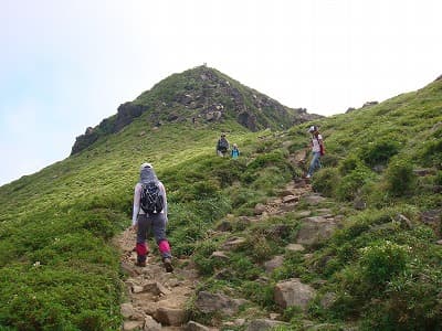 中国、四国、九州の山旅（登山、トレッキング）、中岳