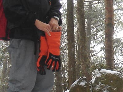 冬のグローブ、手袋