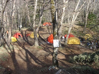 福ちゃん荘のテント場