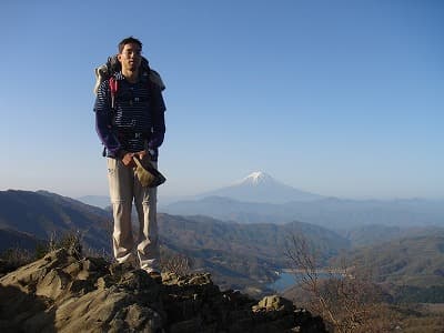 雷岩から富士山