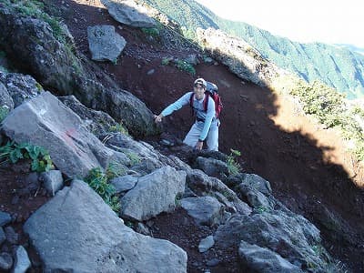 ９合目の登山道