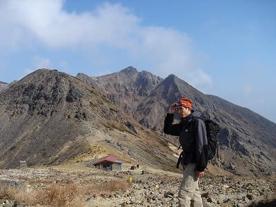 朝日岳までの登山道