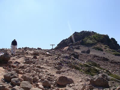 山頂への登山道