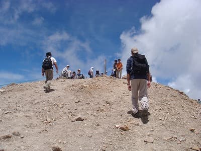 最高の天気の山旅（登山、トレッキング）