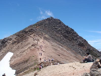 剣が峰までの登山道