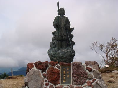 日光男体山の山頂