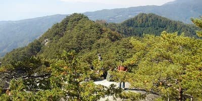 旅行で訪れた観光名所、羅漢寺山（昇仙峡）