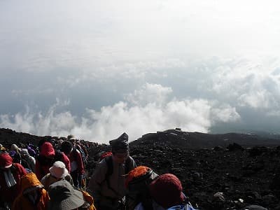 富士山の登山客