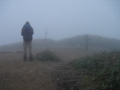 ガスった山旅（登山）