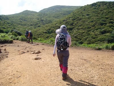 山旅（登山）の平坦な道