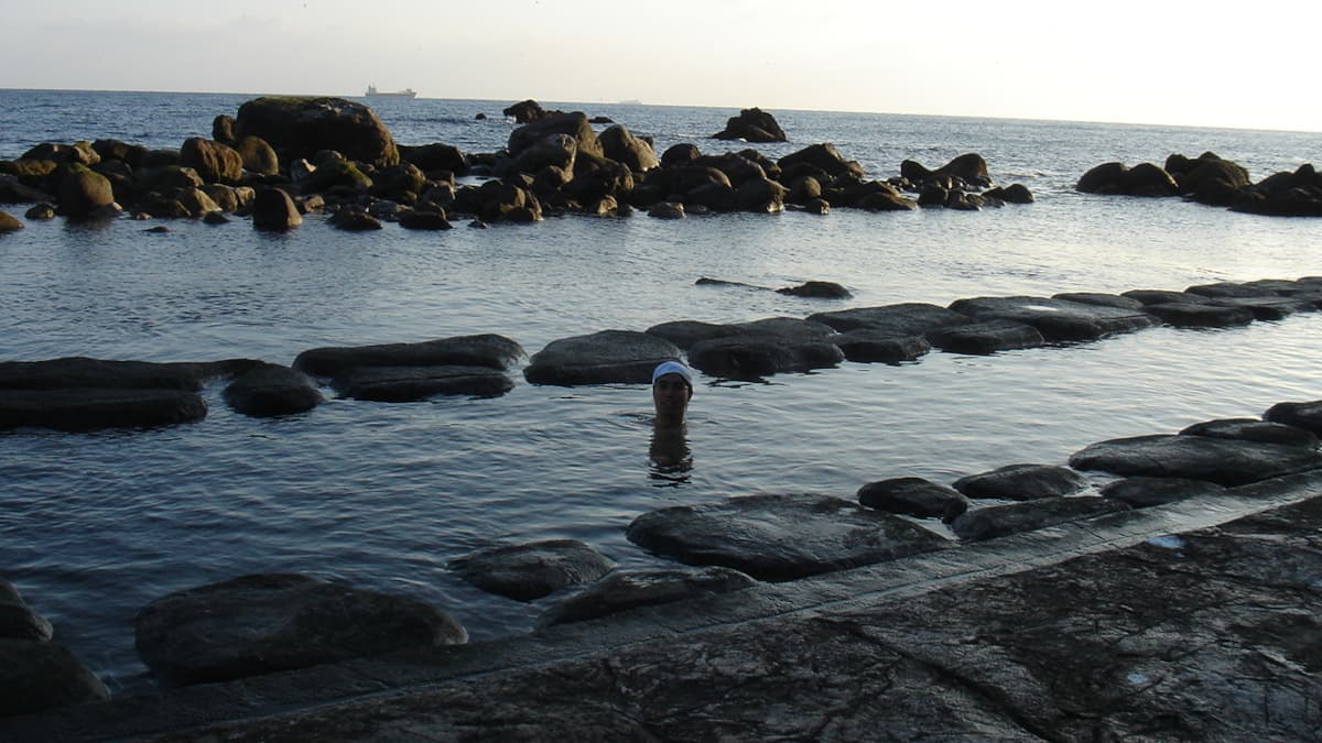 北海道の旅行で訪れた観光名所、函館市・水無海浜温泉