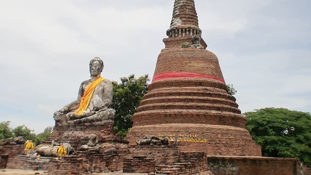 タイ・アユタヤの旅行や観光地、ワット・ナー・プラ・メーン