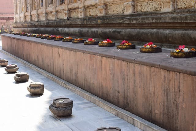 インド・ブッダガヤの旅行で訪れた観光名所、マハーボディー寺院（ブッダガヤ大菩提寺）