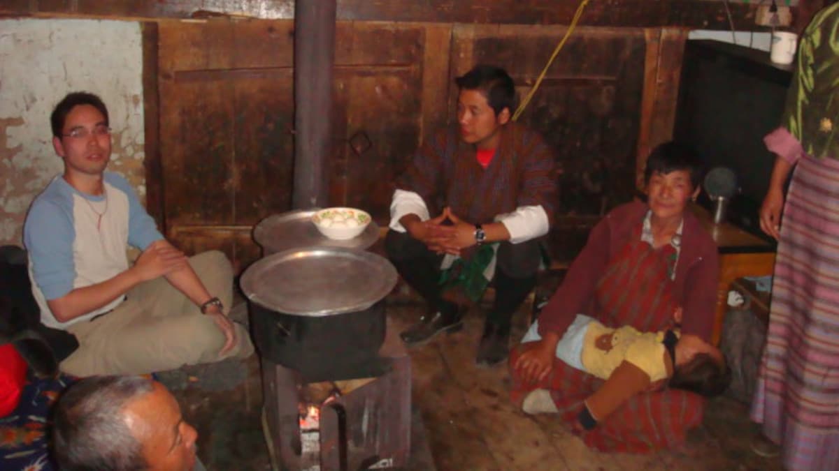 ブータン・パロの旅行や観光で体験した、民家でのホームステイ