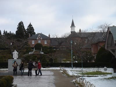 北海道函館市の旅行で訪れた観光名所、トラピスチヌ修道院内部