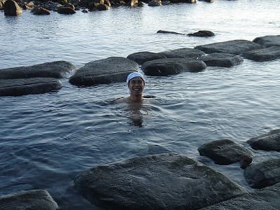 北海道函館市の旅行で訪れた観光名所、水無海浜温泉