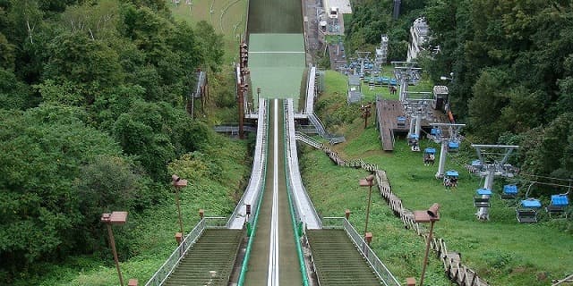 北海道札幌市の旅行で訪れた観光名所、大倉山ジャンプ競技場