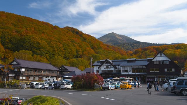 青森県青森市の旅行で訪れた観光名所、酸ヶ湯温泉