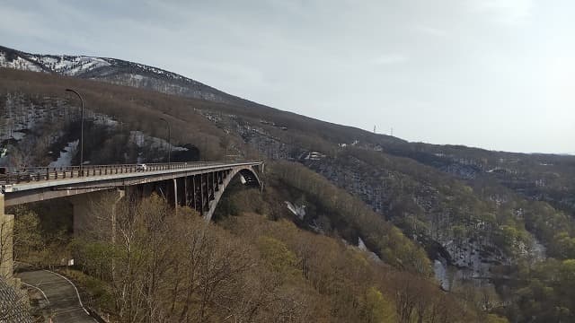 青森県青森市の旅行で訪れた観光名所、城ヶ倉大橋