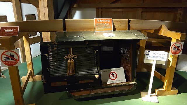 青森県弘前市の旅行で訪れた観光名所、弘前城の籠