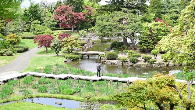 青森県弘前市の旅行で訪れた観光名所、藤田記念庭園