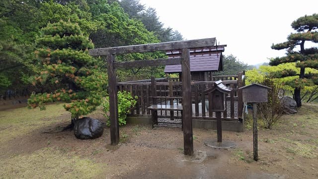 青森県つがる市の旅行で訪れた観光名所、高山稲荷神社の神明社