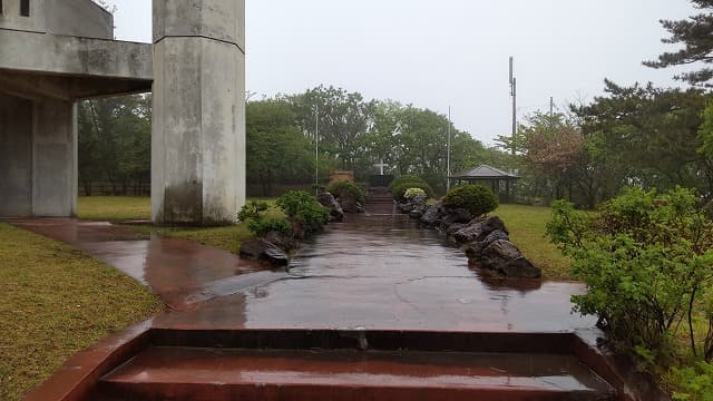 青森県つがる市の旅行で訪れた観光名所、高山展望台