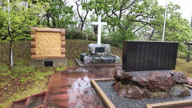 青森県つがる市の旅行で訪れた観光名所、チェスボロー号慰霊碑