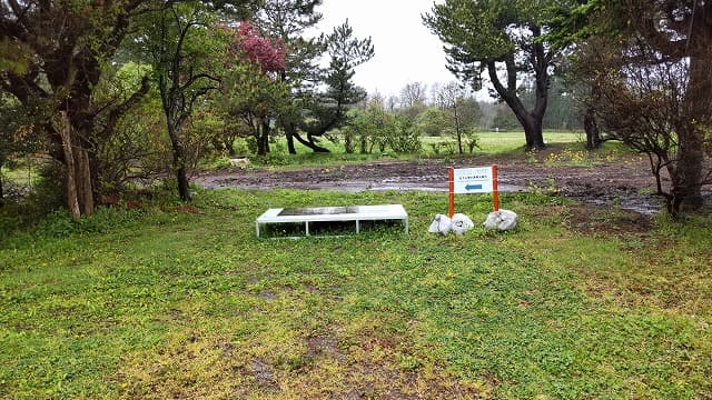 青森県つがる市の旅行で訪れた観光名所、田小屋野貝塚の人骨出土地点