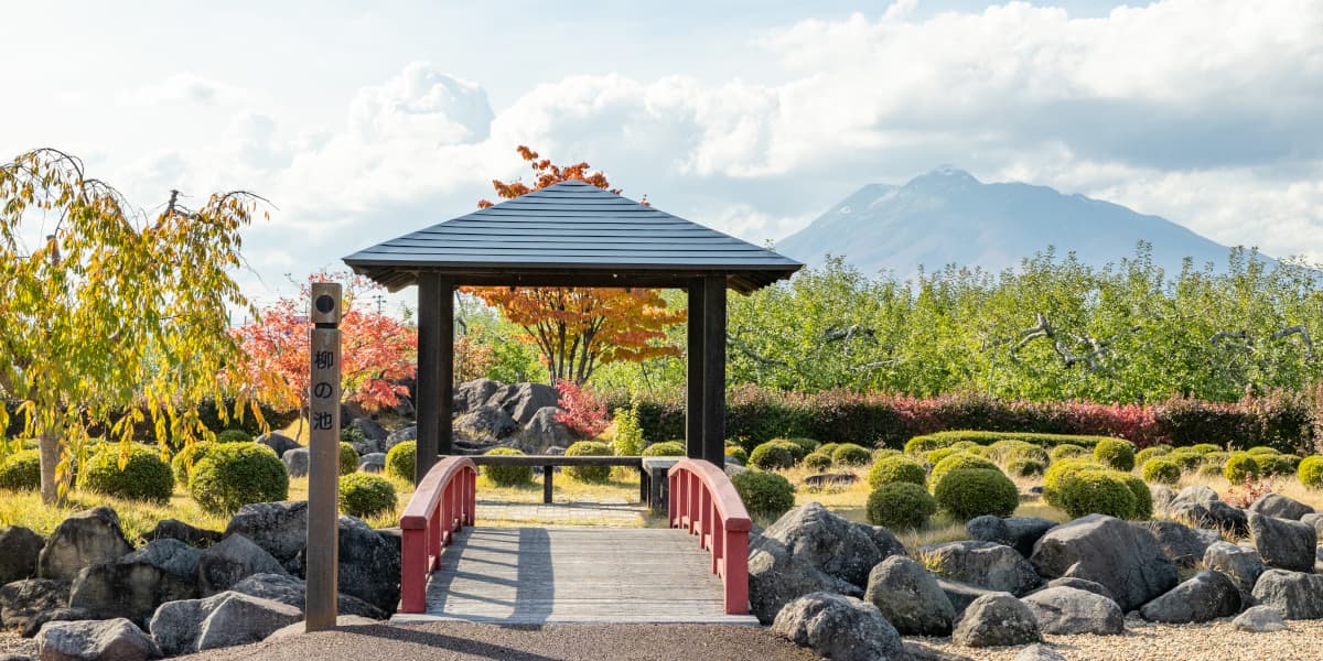 青森県南津軽郡の旅行で訪れた観光名所、唐糸御前史跡公園