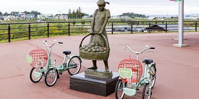 青森県弘前市の旅行で訪れた観光名所、弘前市りんご公園