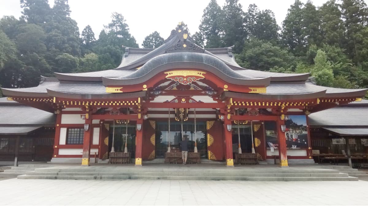 岩手県盛岡市の旅行で訪れた観光名所、盛岡八幡宮