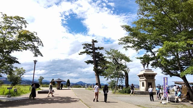 宮城県仙台市の旅行で訪れた観光名所、仙台城址（青葉城址）