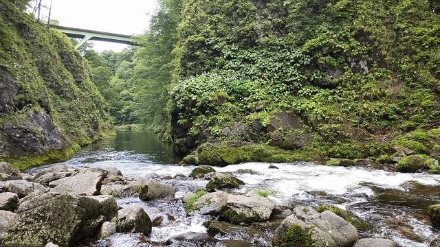 宮城県仙台市の旅行で訪れた観光名所、秋保大滝