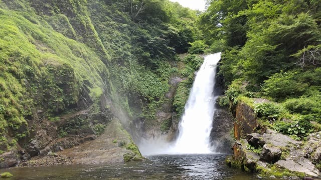 宮城県仙台市の旅行で訪れた観光名所、秋保大滝