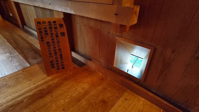 宮城県白石市の旅行で訪れた観光名所、白石城の狭間