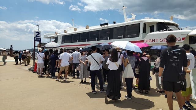 宮城県宮城郡の旅行で訪れた観光名所、日本三景松島の中央桟橋