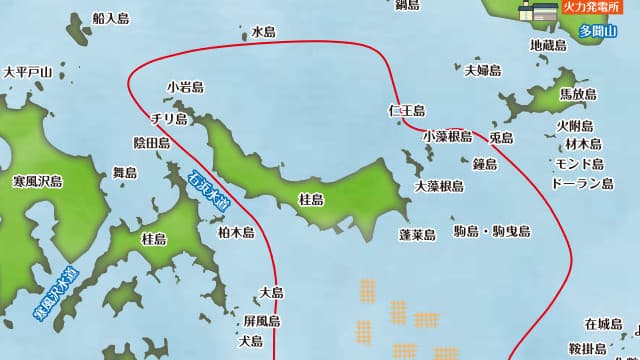 宮城県宮城郡の旅行で訪れた観光名所、日本三景松島の外松島の島々