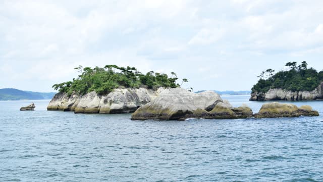 宮城県宮城郡の旅行で訪れた観光名所、日本三景松島の小藻根島