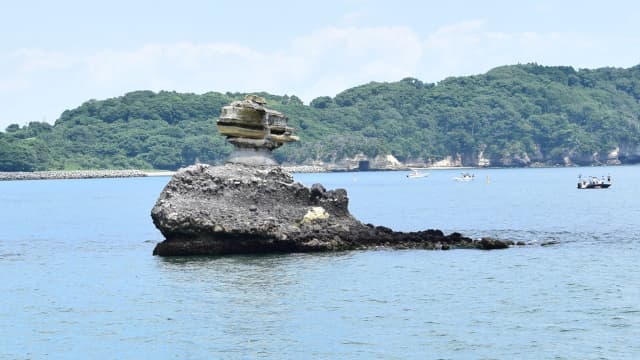 宮城県宮城郡の旅行で訪れた観光名所、日本三景松島の仁王島