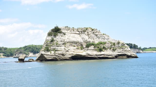 宮城県宮城郡の旅行で訪れた観光名所、日本三景松島の陰田島