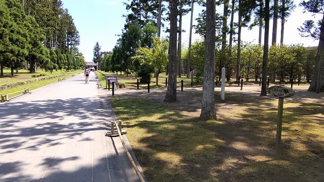 宮城県宮城郡の旅行で訪れた観光名所、瑞巌寺参道