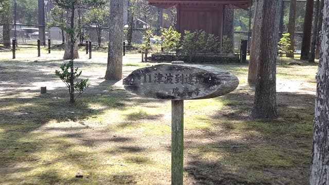 宮城県宮城郡の旅行で訪れた観光名所、瑞巌寺の津波到達地点