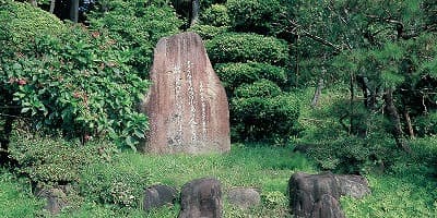 宮城県仙台市の旅行で訪れた観光名所、美豆の小島碑