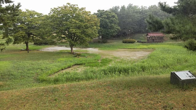 秋田県秋田市の旅行で訪れた観光名所、秋田城古代沼