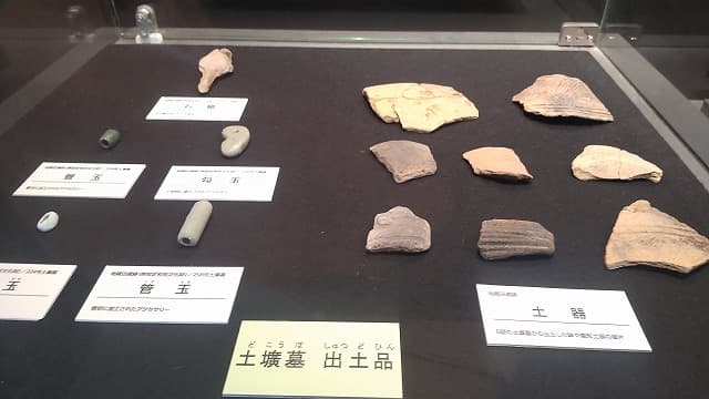 秋田県秋田市の旅行で訪れた観光名所、地蔵田遺跡＿発掘品